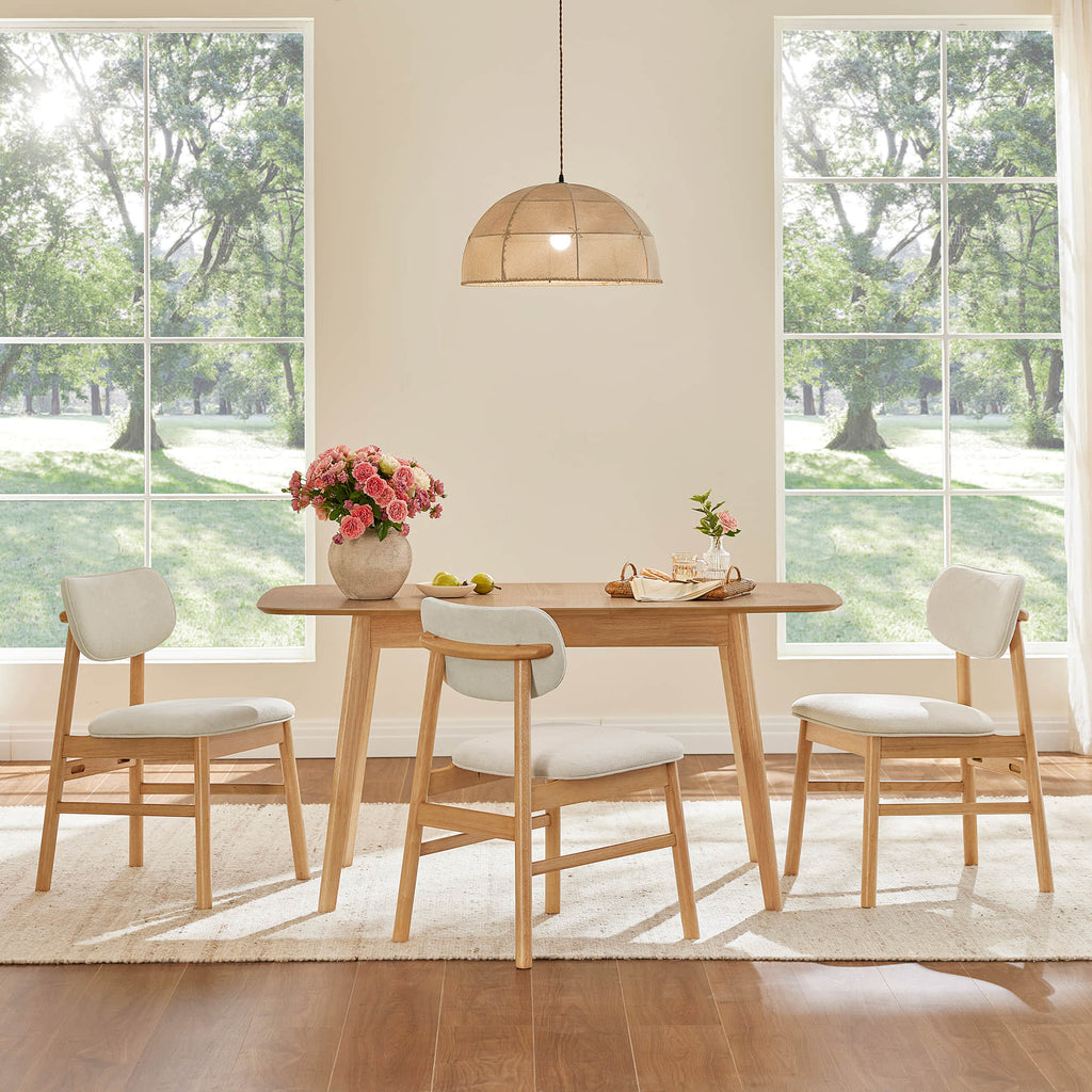 Hilda Extendable Wood Dining Table Set