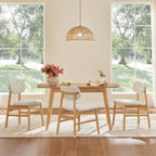 Hilda Extendable Wood Dining Table Set