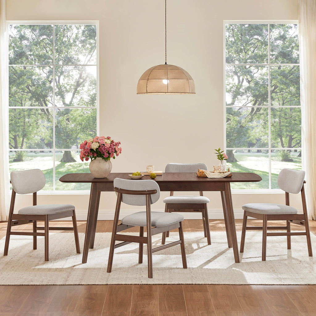 Hilda Extendable Wood Dining Table Set