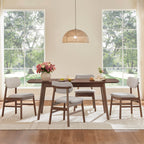 Hilda Extendable Wood Dining Table Set