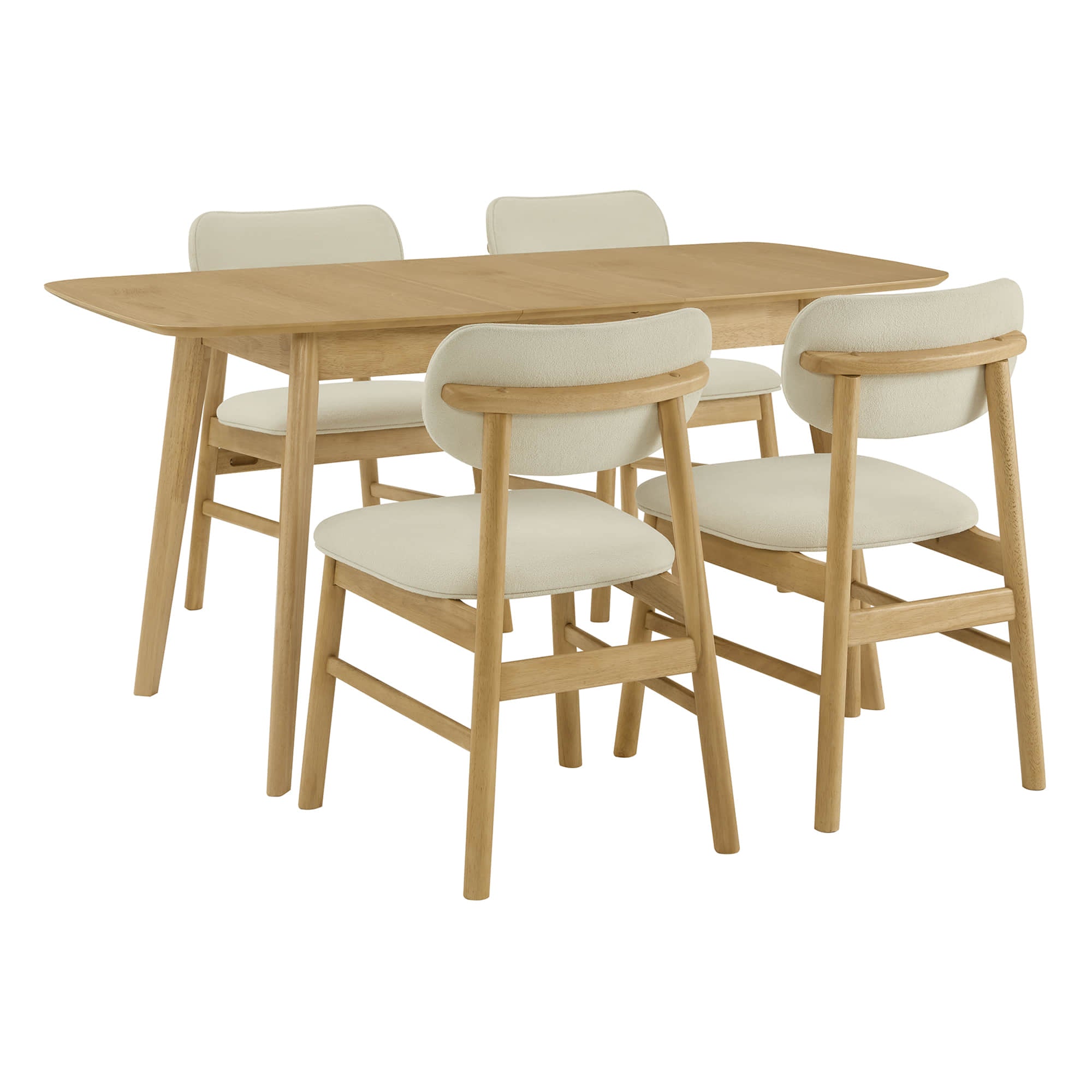 Hilda Extendable Wood Dining Table Set