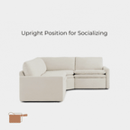 Canapé inclinable modulaire Ohana à 4 places avec fonction zéro gravité