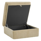 Ivy Modular Performance Fabric Ottoman with Storage