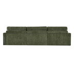 Ivy 3-Seat Performance Fabric Modular Sofa with Storage Ottoman