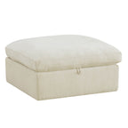 Ivy Modular Performance Fabric Ottoman with Storage