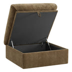 Ivy Modular Performance Fabric Ottoman with Storage