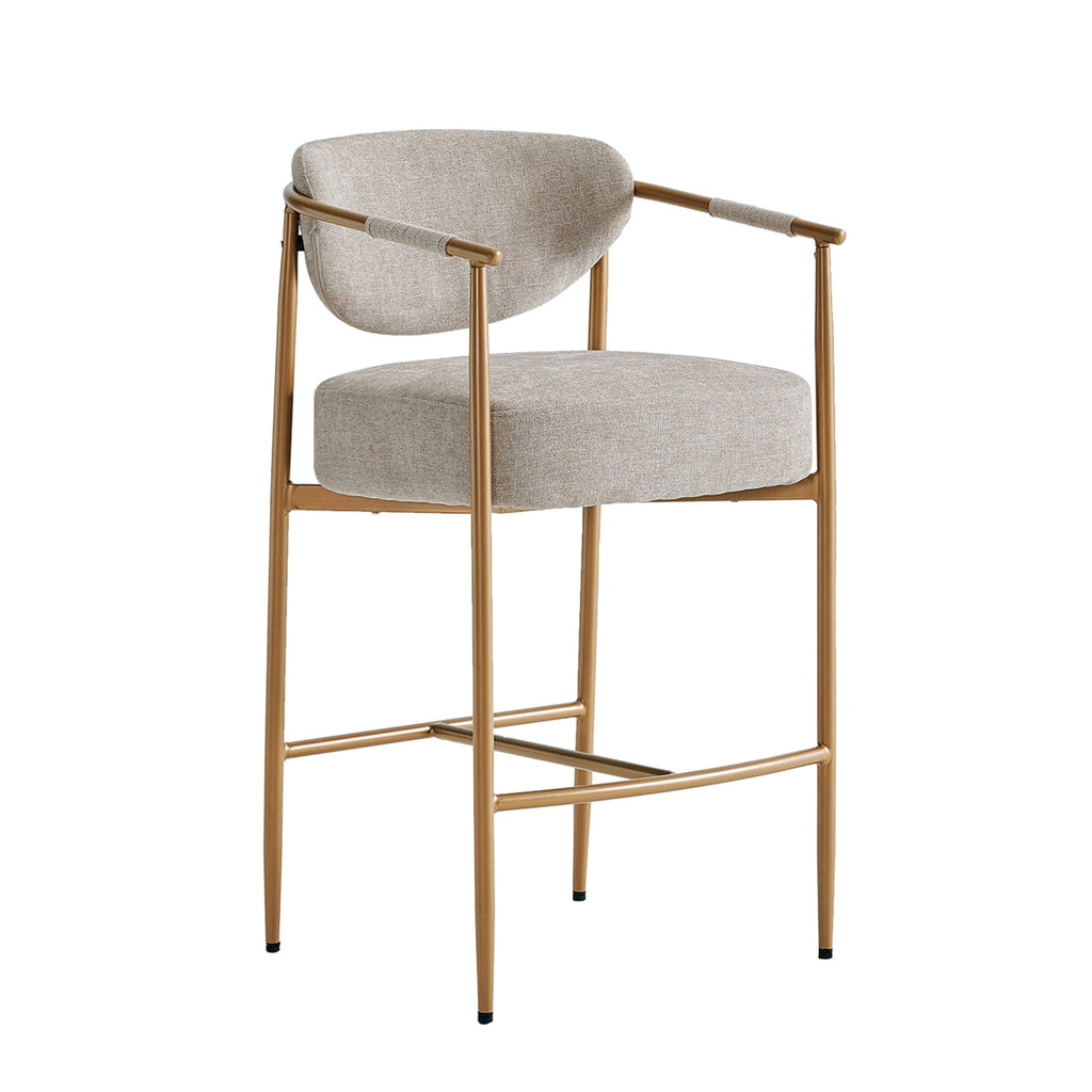 Jade Faux Leather Rope Counter Stool