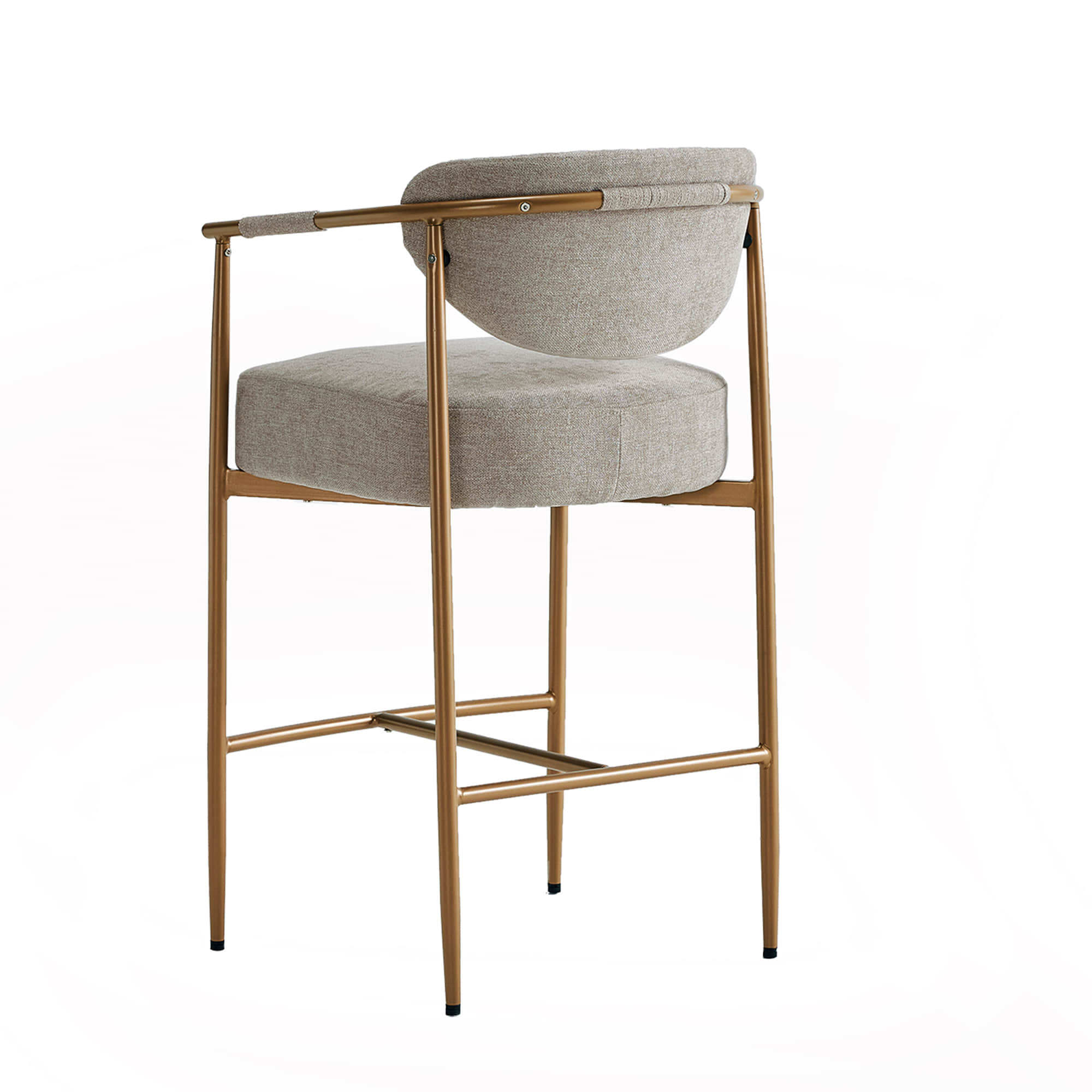 Jade Faux Leather Rope Counter Stool