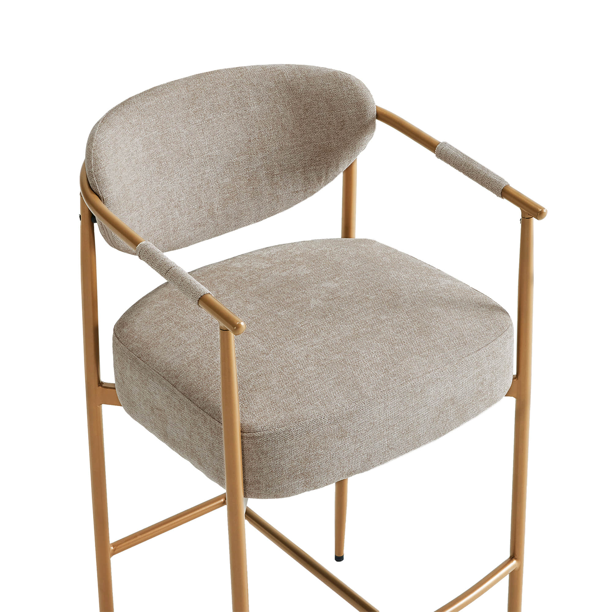 Jade Faux Leather Rope Counter Stool