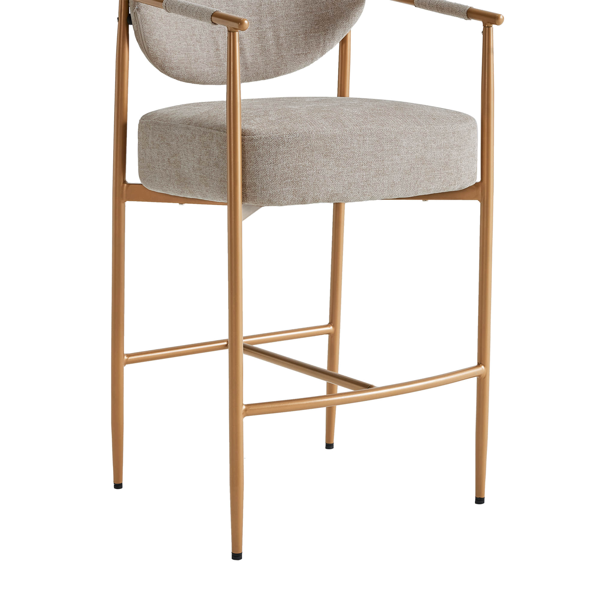 Jade Faux Leather Rope Counter Stool