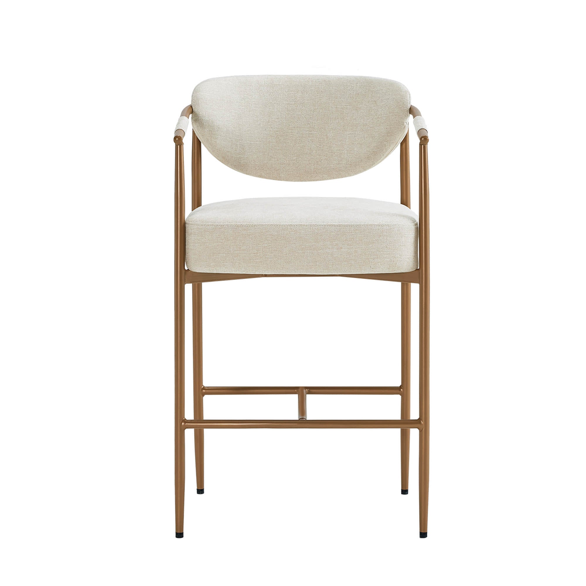 Jade Faux Leather Rope Counter Stool