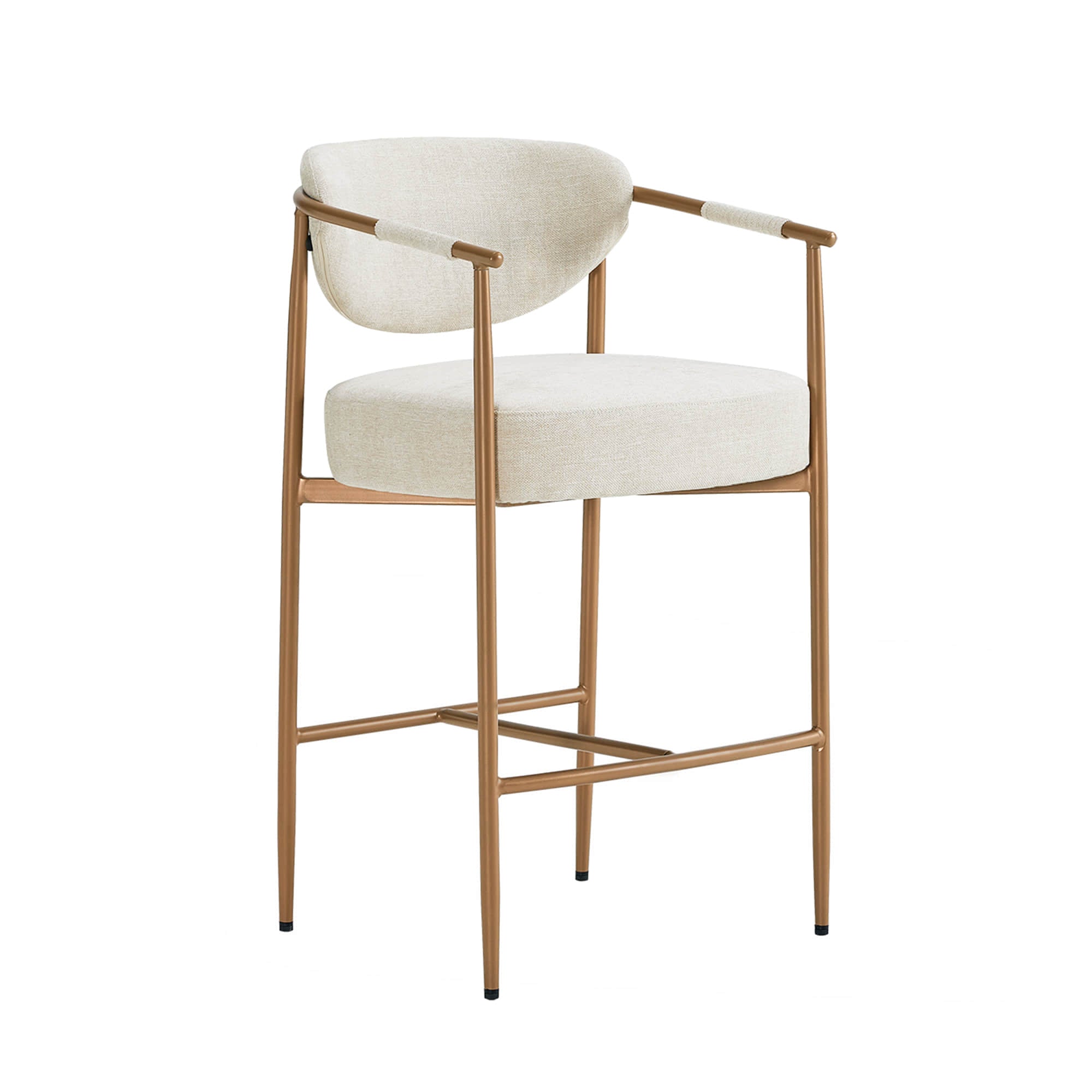 Jade Faux Leather Rope Counter Stool