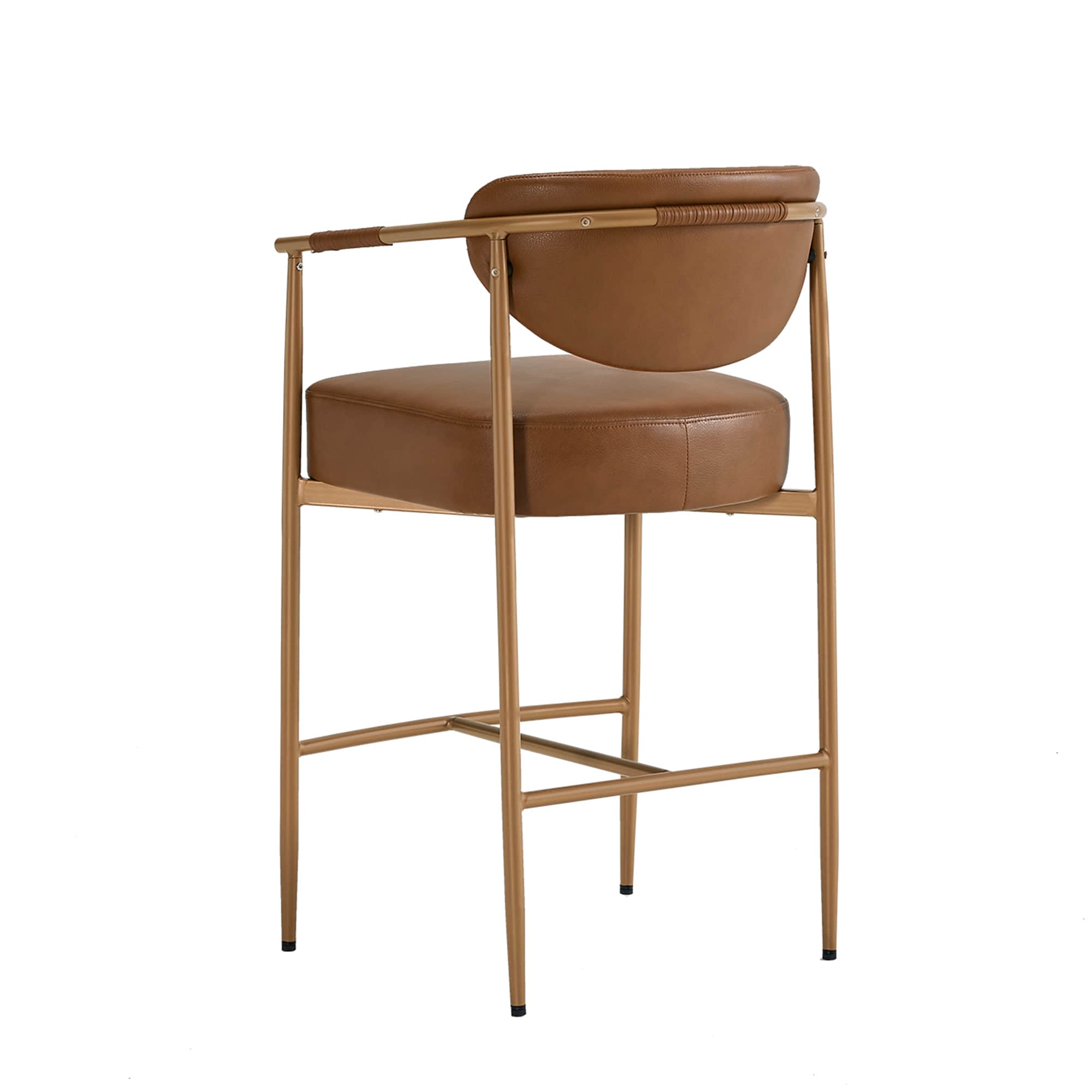 Jade Faux Leather Rope Counter Stool