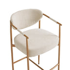 Jade Faux Leather Rope Counter Stool