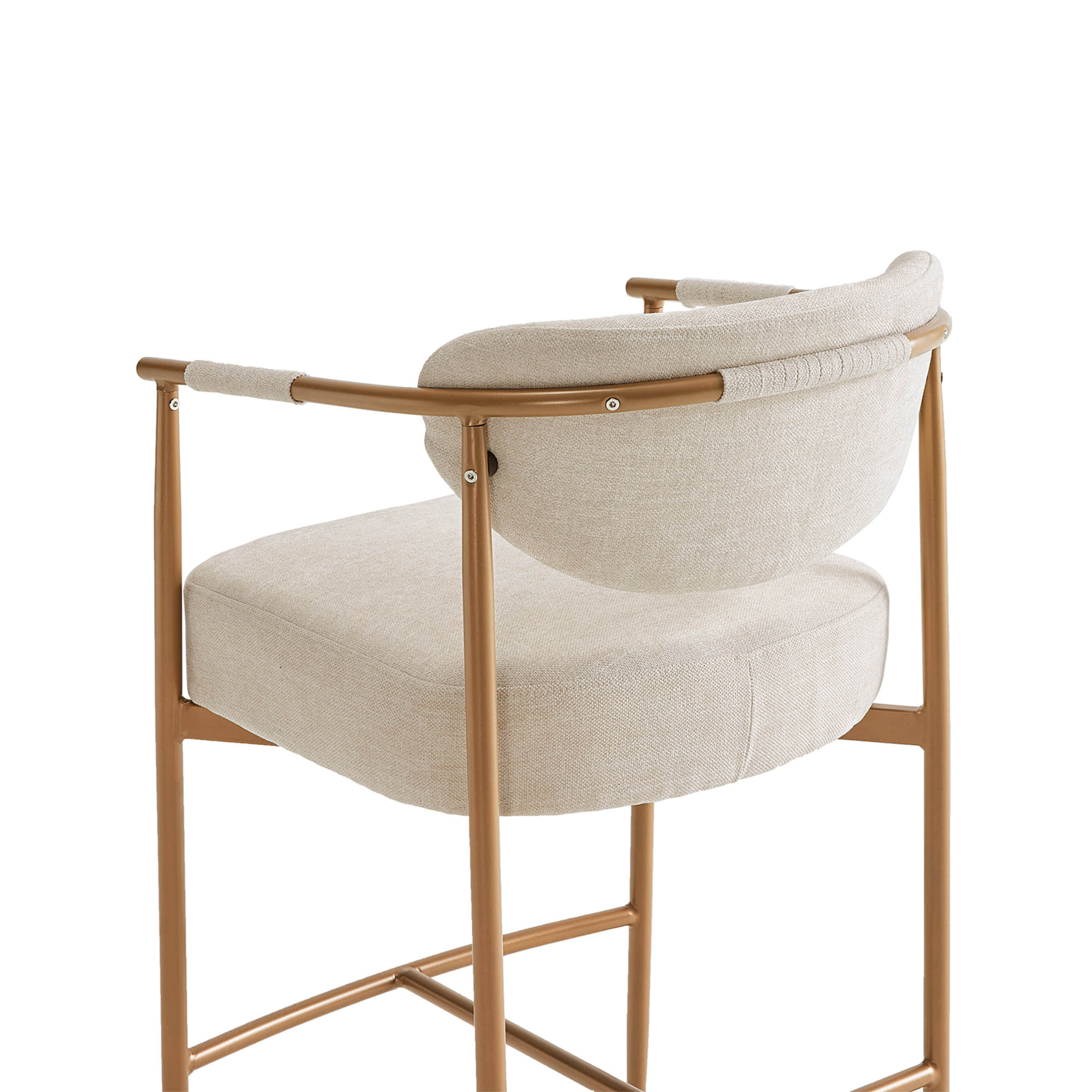 Jade Faux Leather Rope Counter Stool