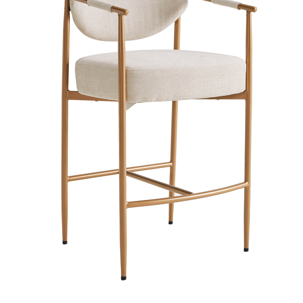 Jade Faux Leather Rope Counter Stool