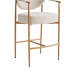 Jade Faux Leather Rope Counter Stool