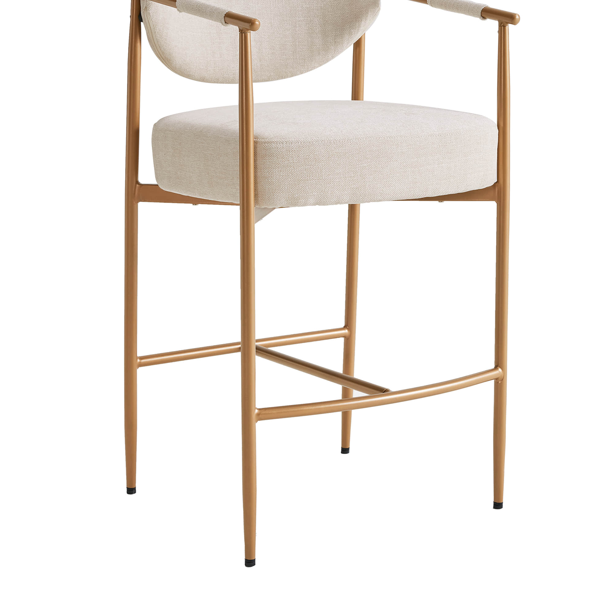 Jade Faux Leather Rope Counter Stool