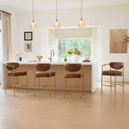 Jade Faux Leather Rope Counter Stool