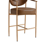 Jade Faux Leather Rope Counter Stool