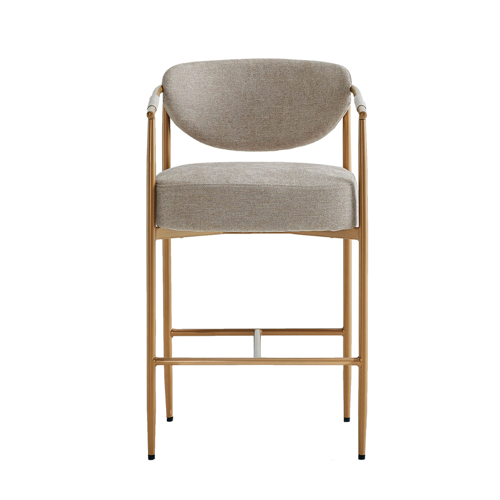 Jade Faux Leather Rope Counter Stool