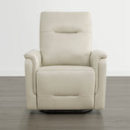 Jaxon Genuine Leather Swivel Glider Power Recliner with Power Headrest