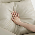 Jaxon Genuine Leather Swivel Glider Power Recliner with Power Headrest