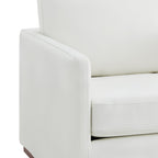 Fauteuil pivotant Henry avec base en bois