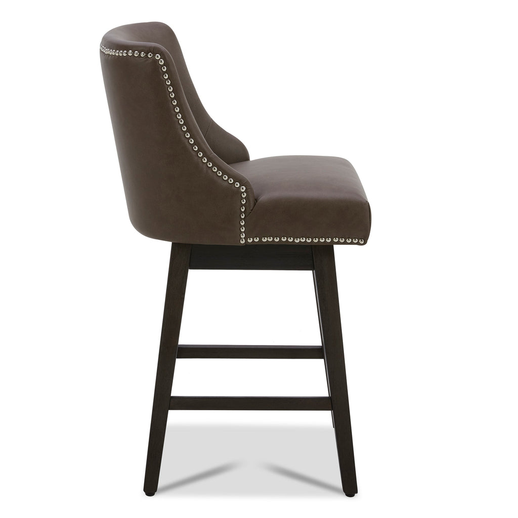 Asher Swivel Nailhead Trim Bar & Counter Stools
