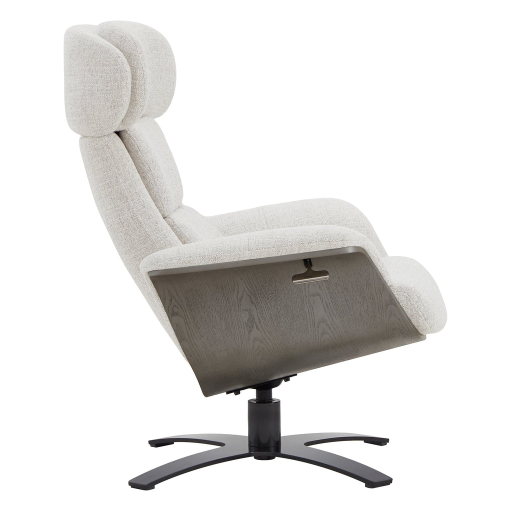 Elvin Genuine Leather Recliner Lounge Chair & Ottoman