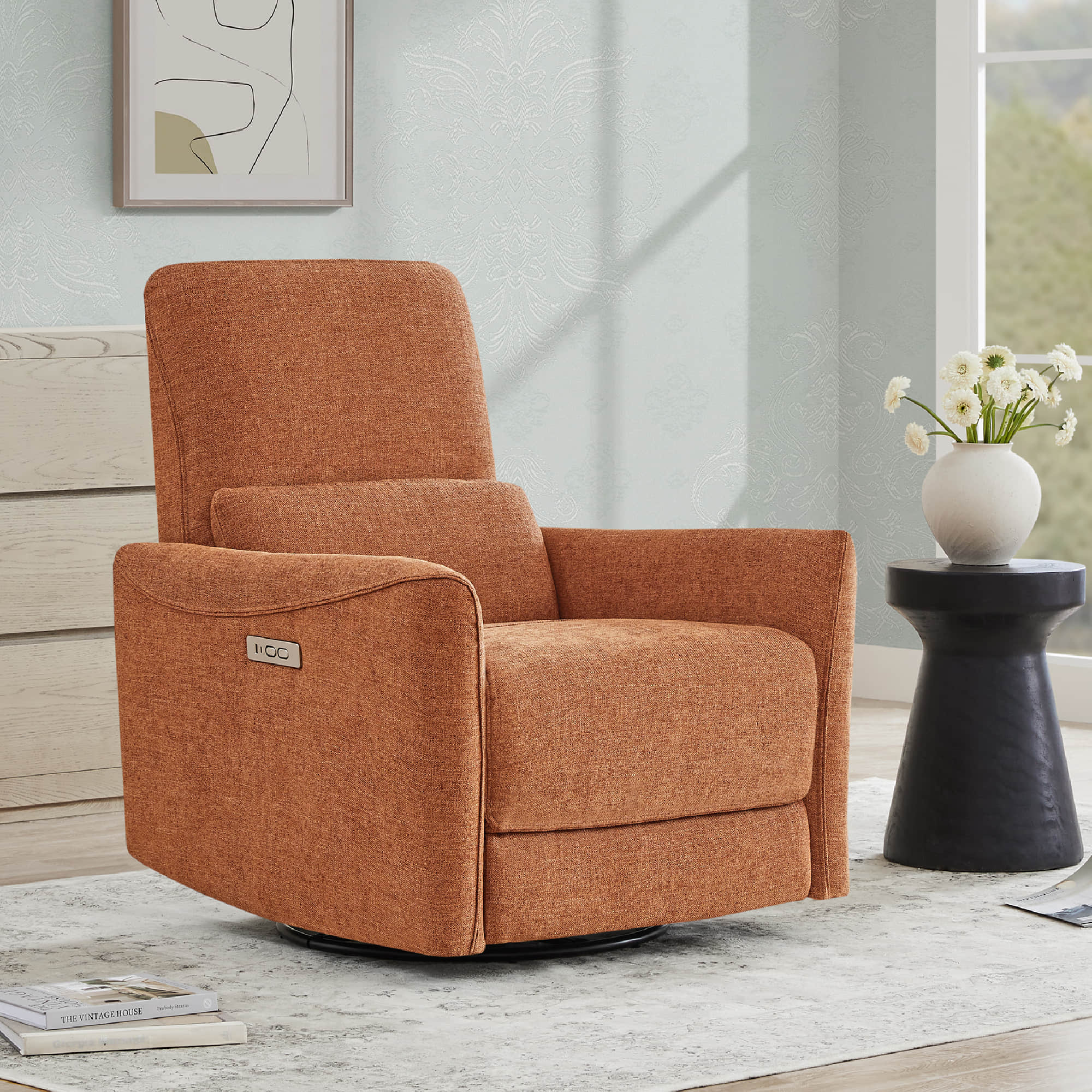 Tracee Power Swivel Nursery Glider Recliner