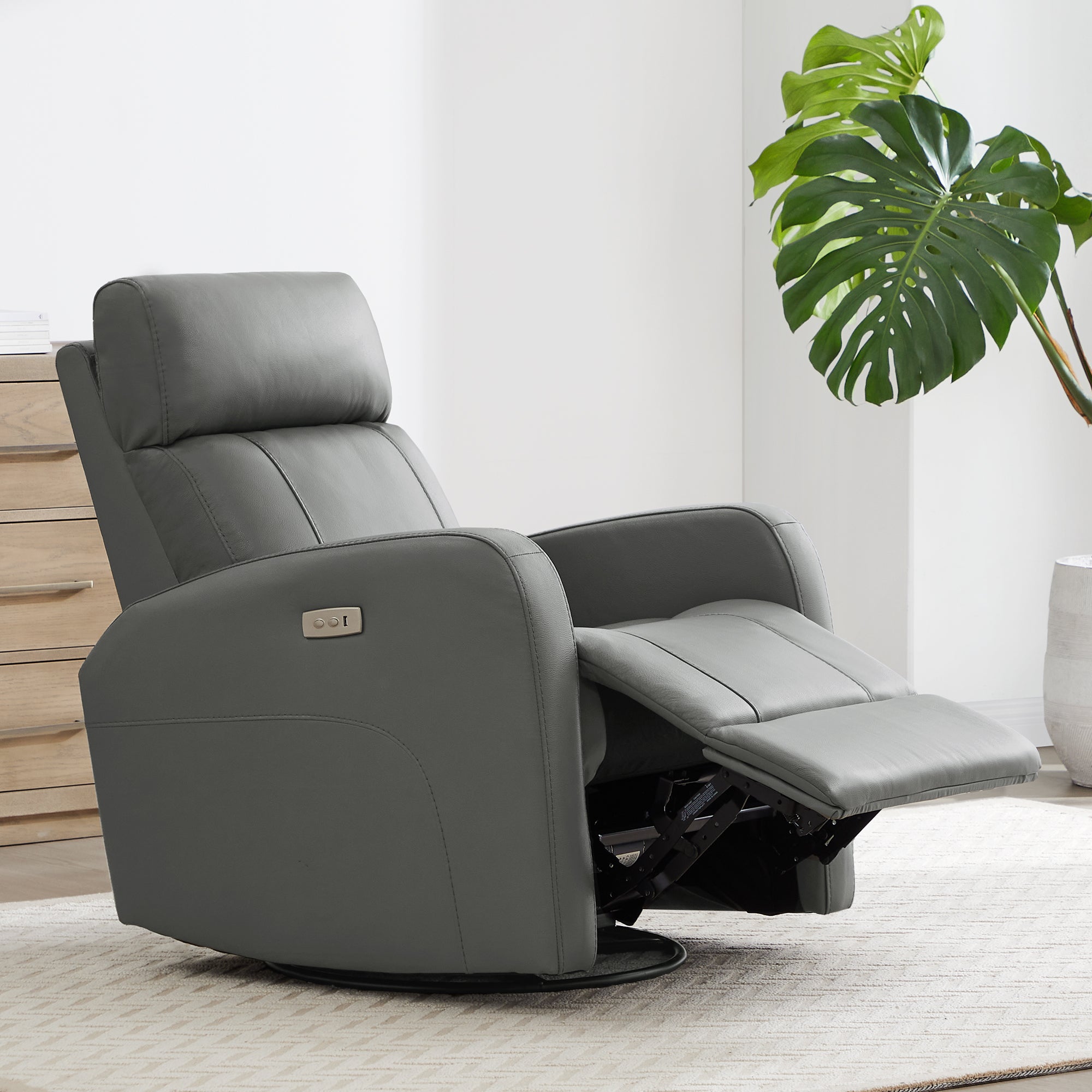 Joy Power Swivel Recliner with Manual Headrest