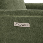 Lulla Power Swivel Nursery Glider Recliner with Power Headrest and Nightlight