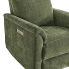 Lulla Power Swivel Nursery Glider Recliner with Power Headrest and Nightlight