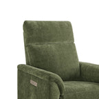 Lulla Power Swivel Nursery Glider Recliner with Power Headrest and Nightlight