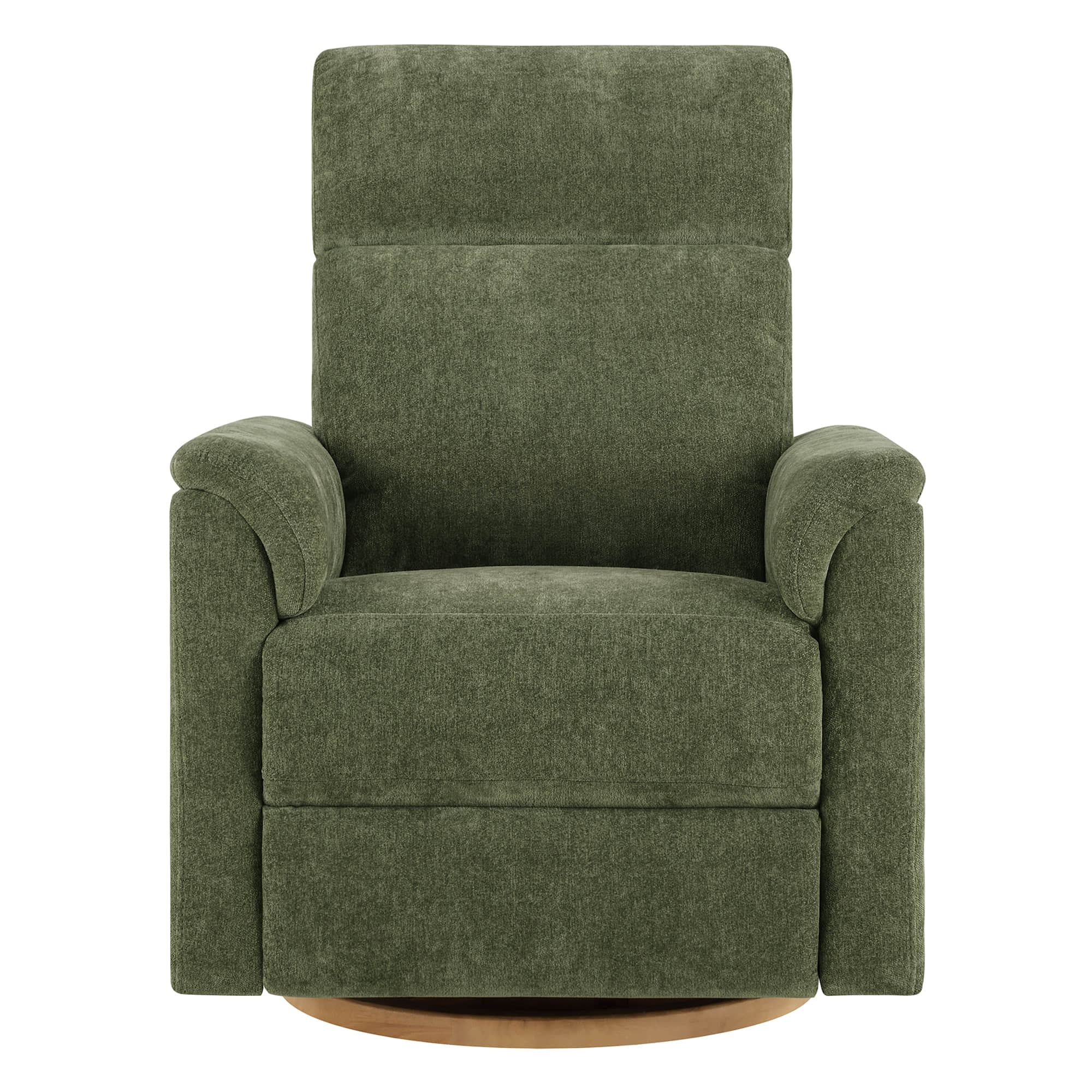 Lulla Power Swivel Nursery Glider Recliner with Power Headrest and Nightlight