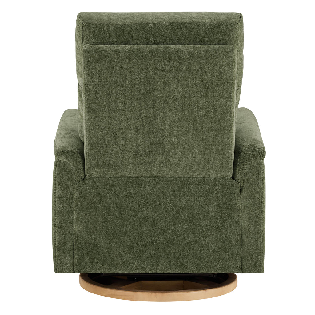 Lulla Power Swivel Nursery Glider Recliner with Power Headrest and Nightlight