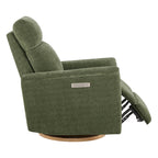 Lulla Power Swivel Nursery Glider Recliner with Power Headrest and Nightlight