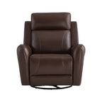Myles Genuine Leather Swivel Glider Power Recliner