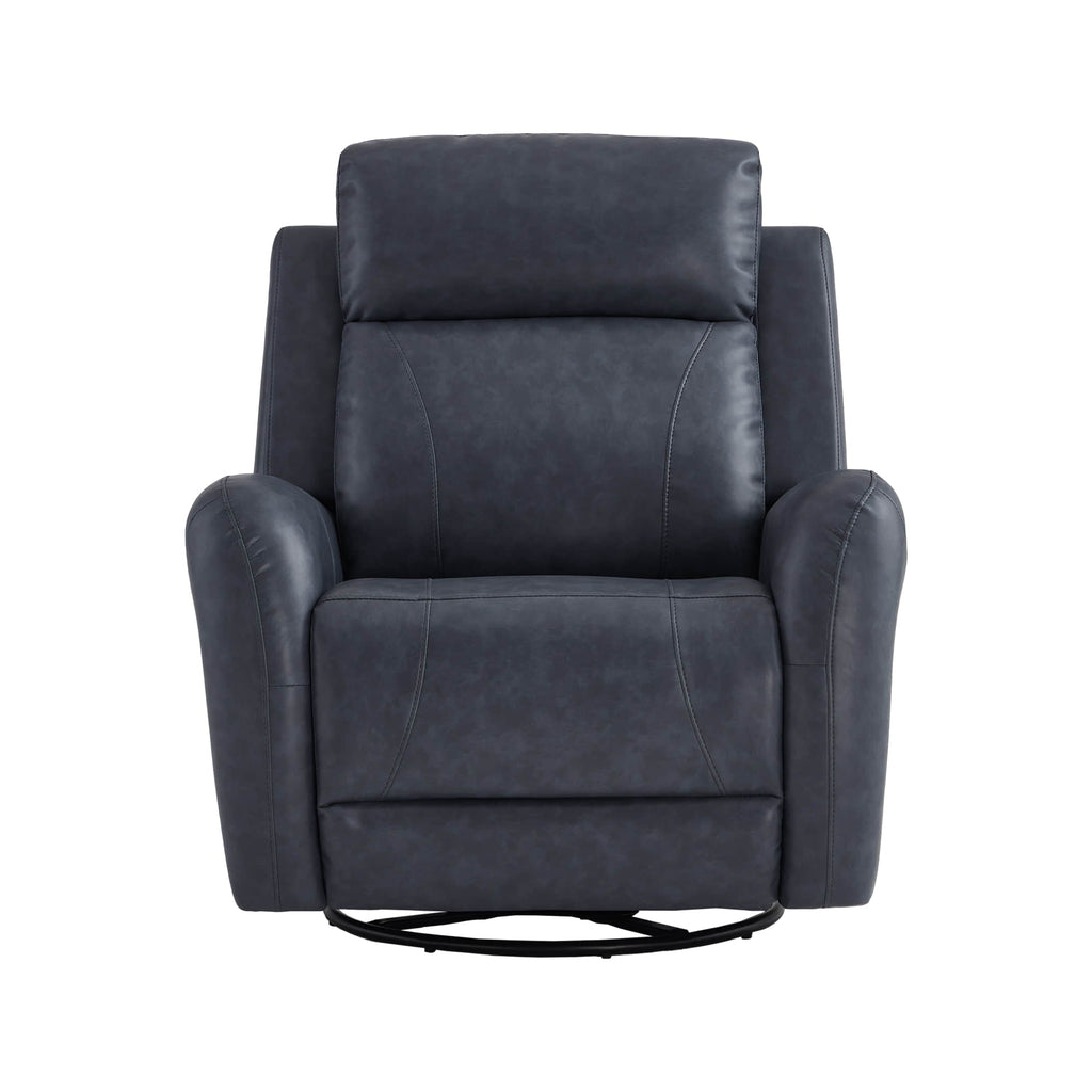 Myles Genuine Leather Swivel Glider Power Recliner