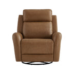 Myles Genuine Leather Swivel Glider Power Recliner