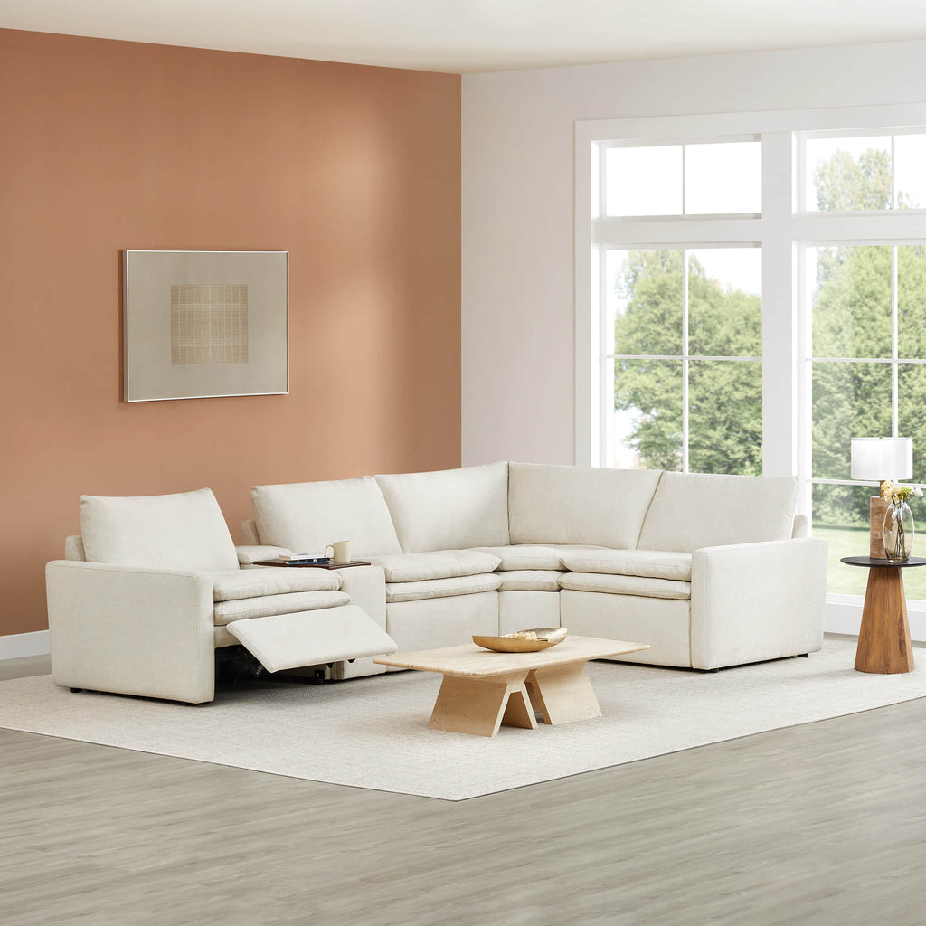 Canapé inclinable modulaire Ohana à 4 places avec fonction zéro gravité