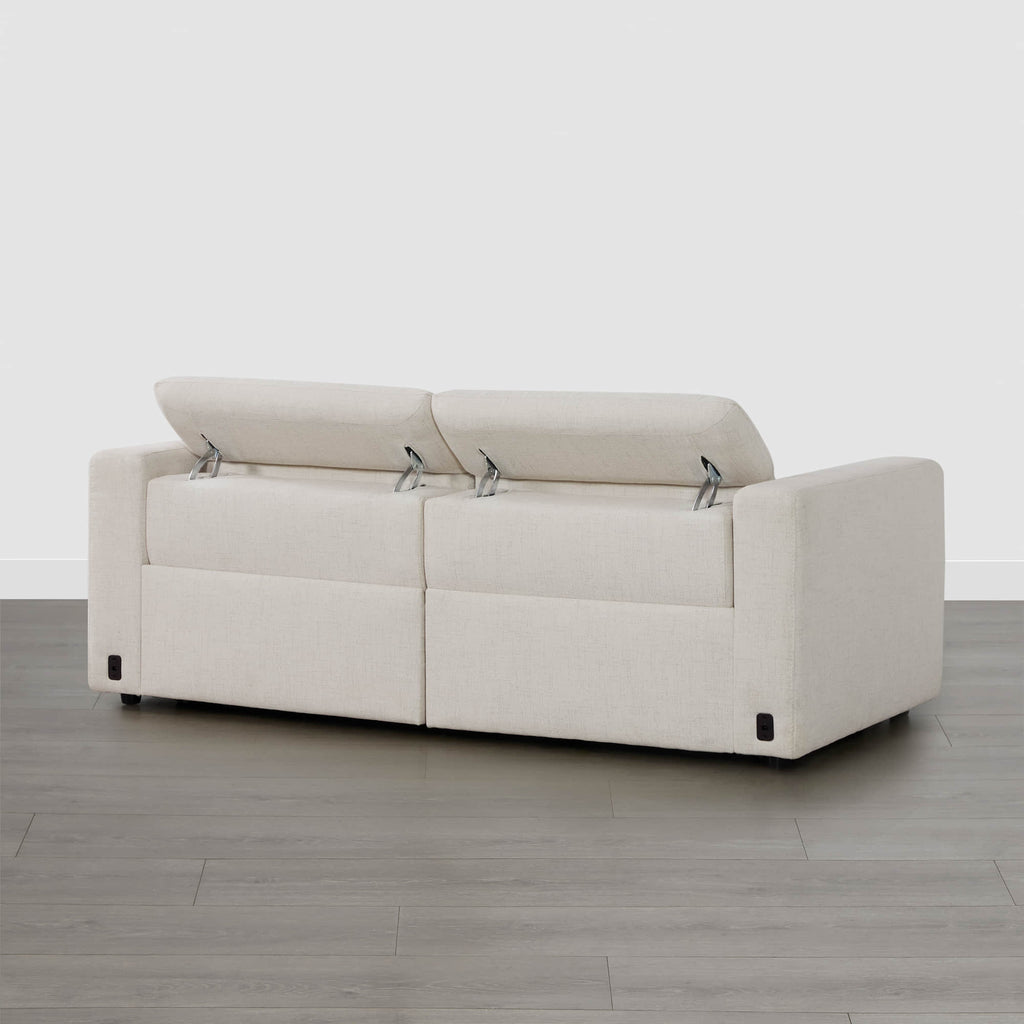 Oliver 2-Seat Wall-hugger Reclining Sectional Sofa with Power Headrest