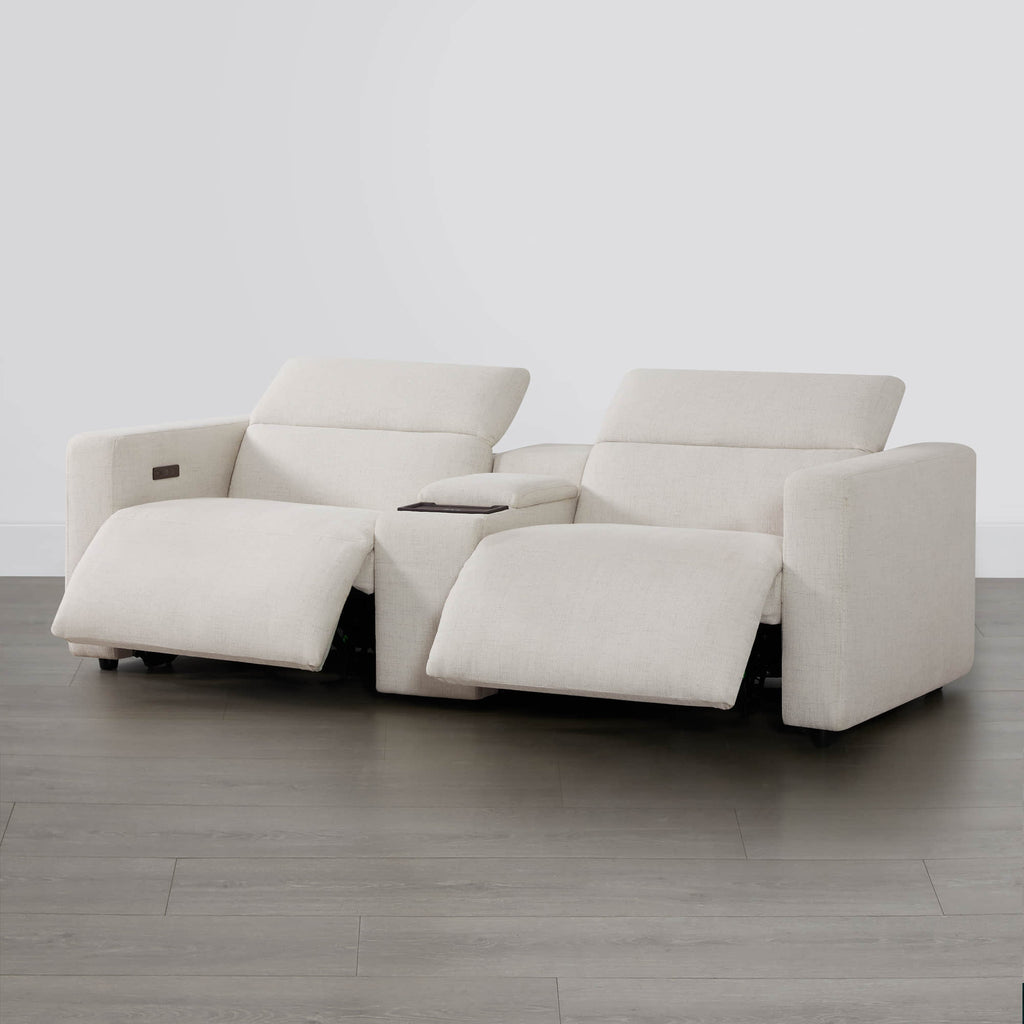 Oliver 2-Seat Wall-hugger Reclining Sectional Sofa with Power Headrest