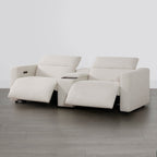 Oliver 2-Seat Wall-hugger Reclining Sectional Sofa with Power Headrest
