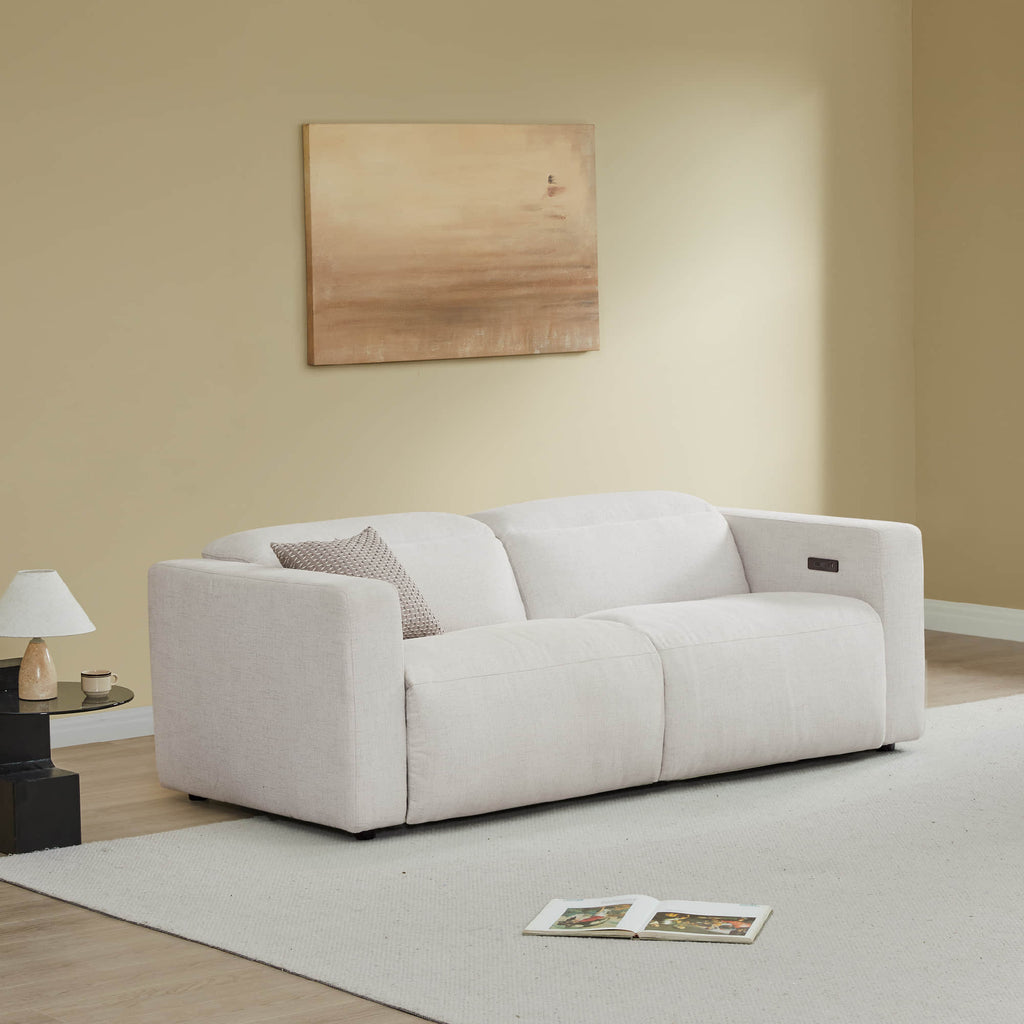 Oliver 2-Seat Wall-hugger Reclining Sectional Sofa with Power Headrest