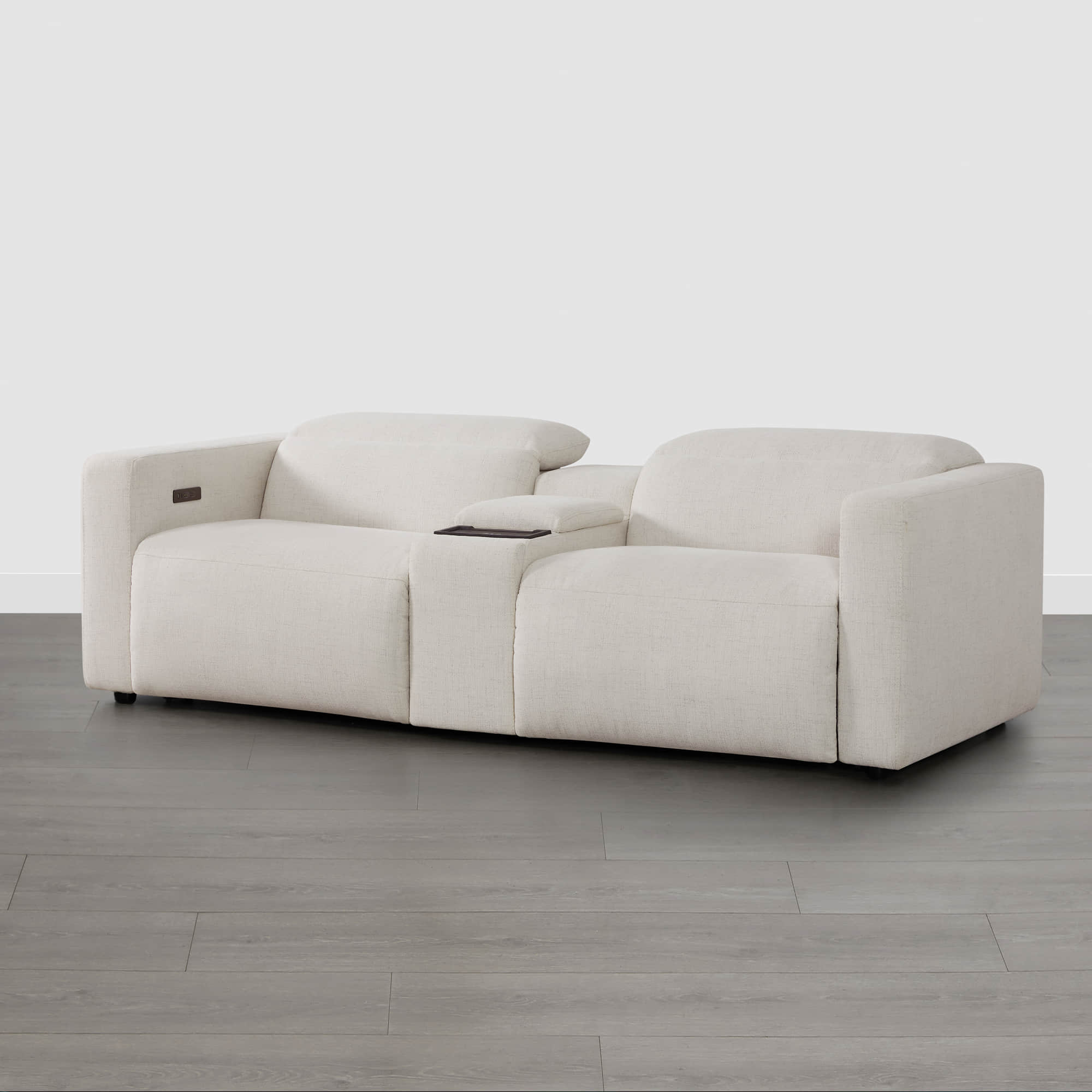 Oliver 2-Seat Wall-hugger Reclining Sectional Sofa with Power Headrest