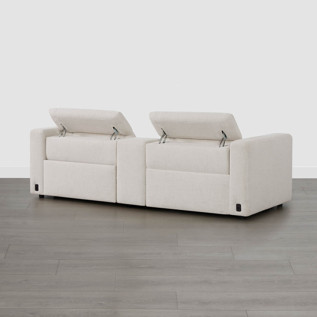 Oliver 2-Seat Wall-hugger Reclining Sectional Sofa with Power Headrest