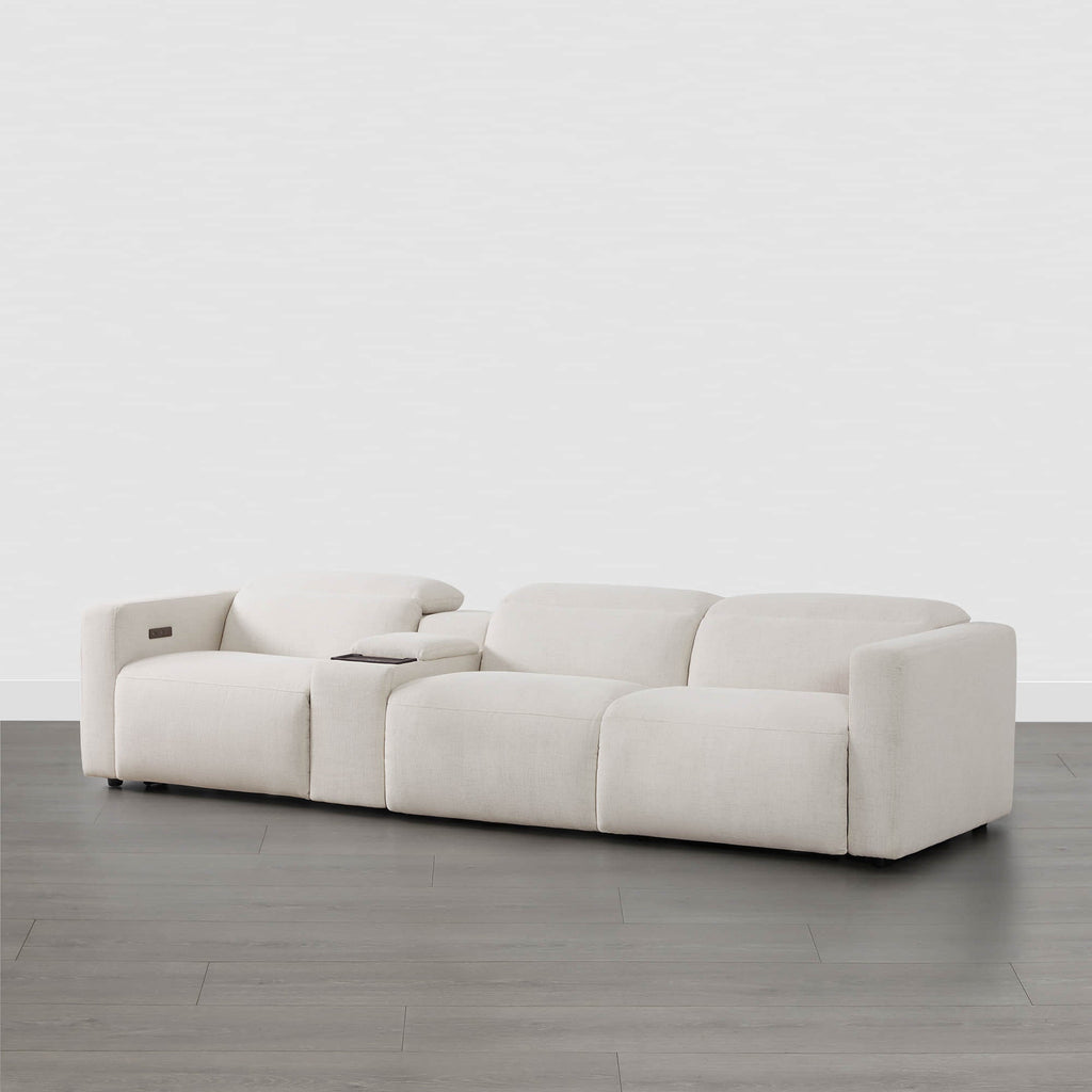 Oliver 3-Seat Wall-hugger Reclining Sectional Sofa with Power Headrest