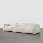 Oliver 3-Seat Wall-hugger Reclining Sectional Sofa with Power Headrest